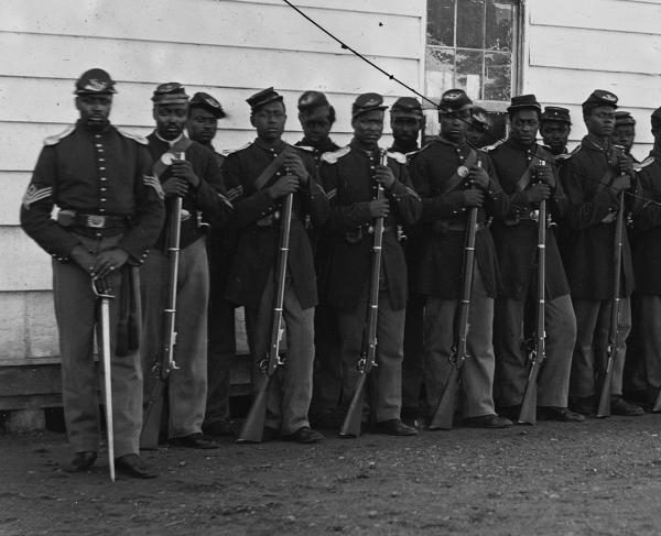 Photograph of the 4th United States Colored Troops