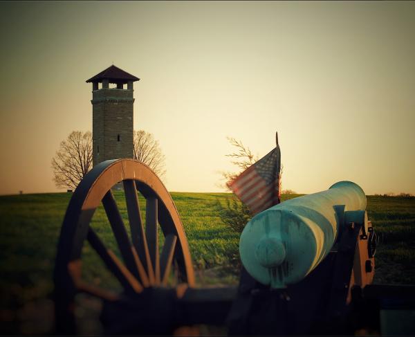 American flag at Antietam