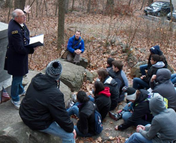 Jim Percoco at the 20th Maine Monument