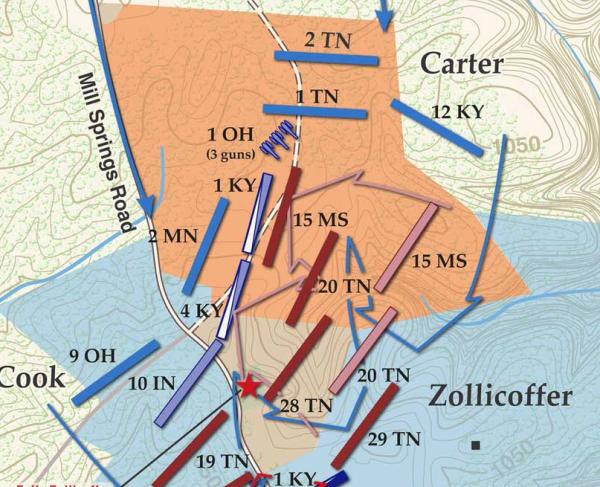 Mill Springs | Logan's Crossroads | Jan 19, 1862