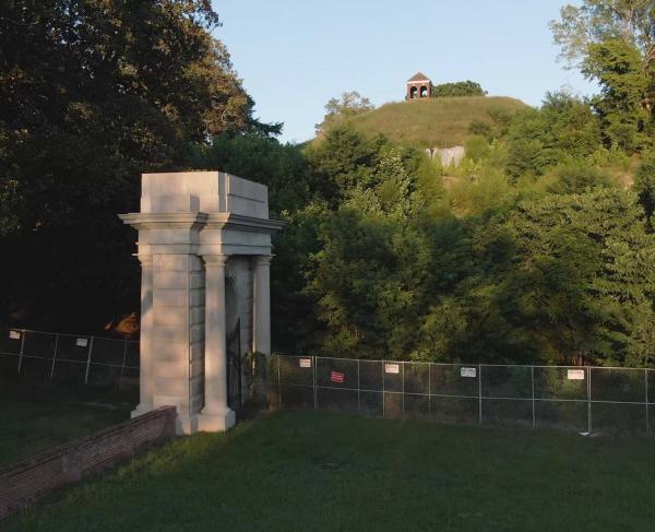 Erosion damage at Vicksburg National Military Park, Miss.